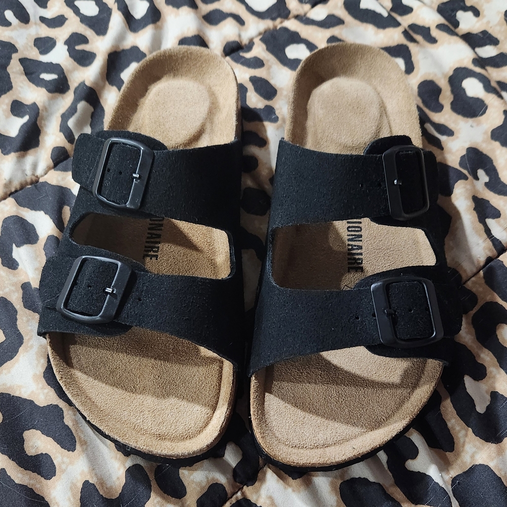Cushonaire Womens  Black Sandals